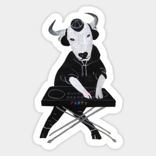 Bull DJ Sticker
